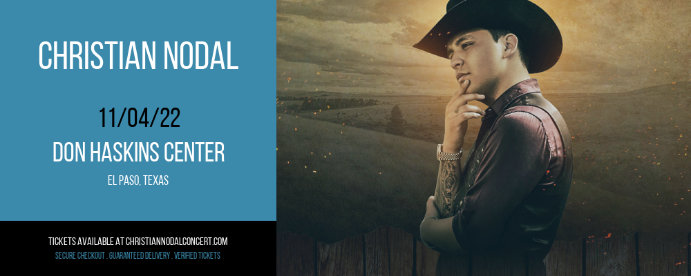 Christian Nodal at Christian Nodal Concert Tickets