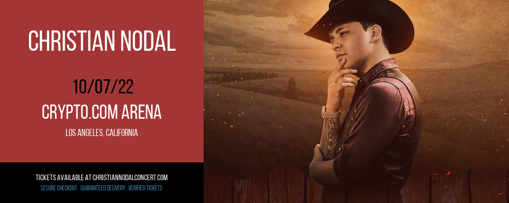 Christian Nodal at Christian Nodal Concert Tickets