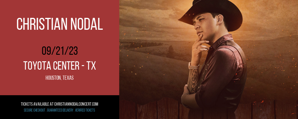 Christian Nodal at Christian Nodal Concert Tickets