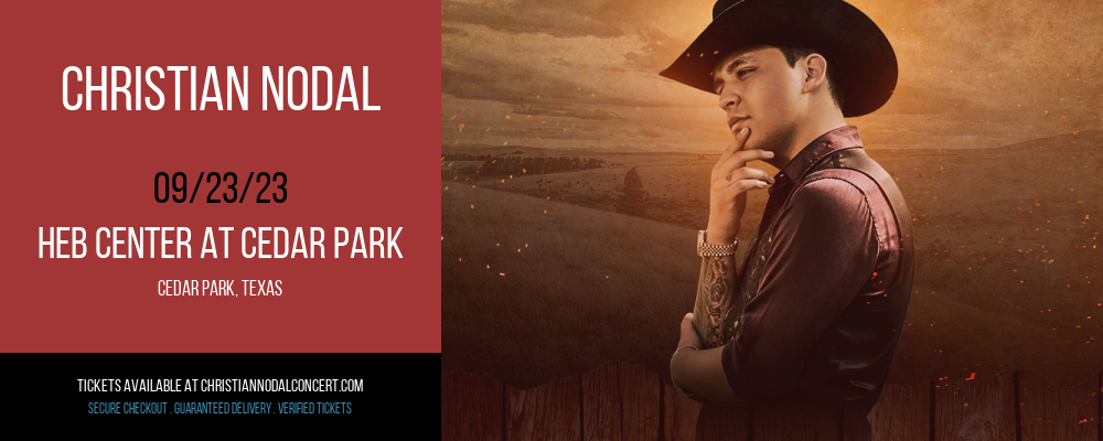 Christian Nodal at Christian Nodal Concert Tickets