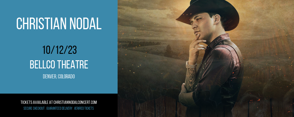 Christian Nodal at Bellco Theatre at Bellco Theatre