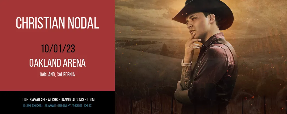 Christian Nodal at Oakland Arena at Oakland Arena